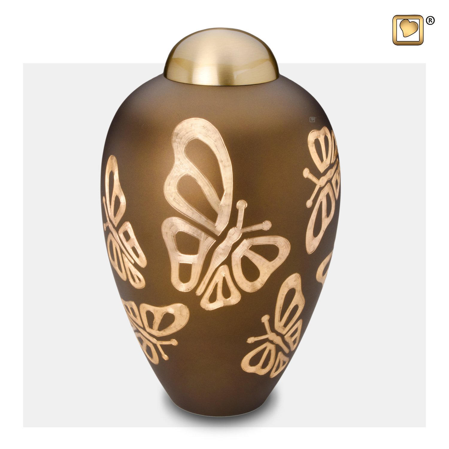 A543 Elegant™ Butterfly Adult Urn Bronze & Bru Gold