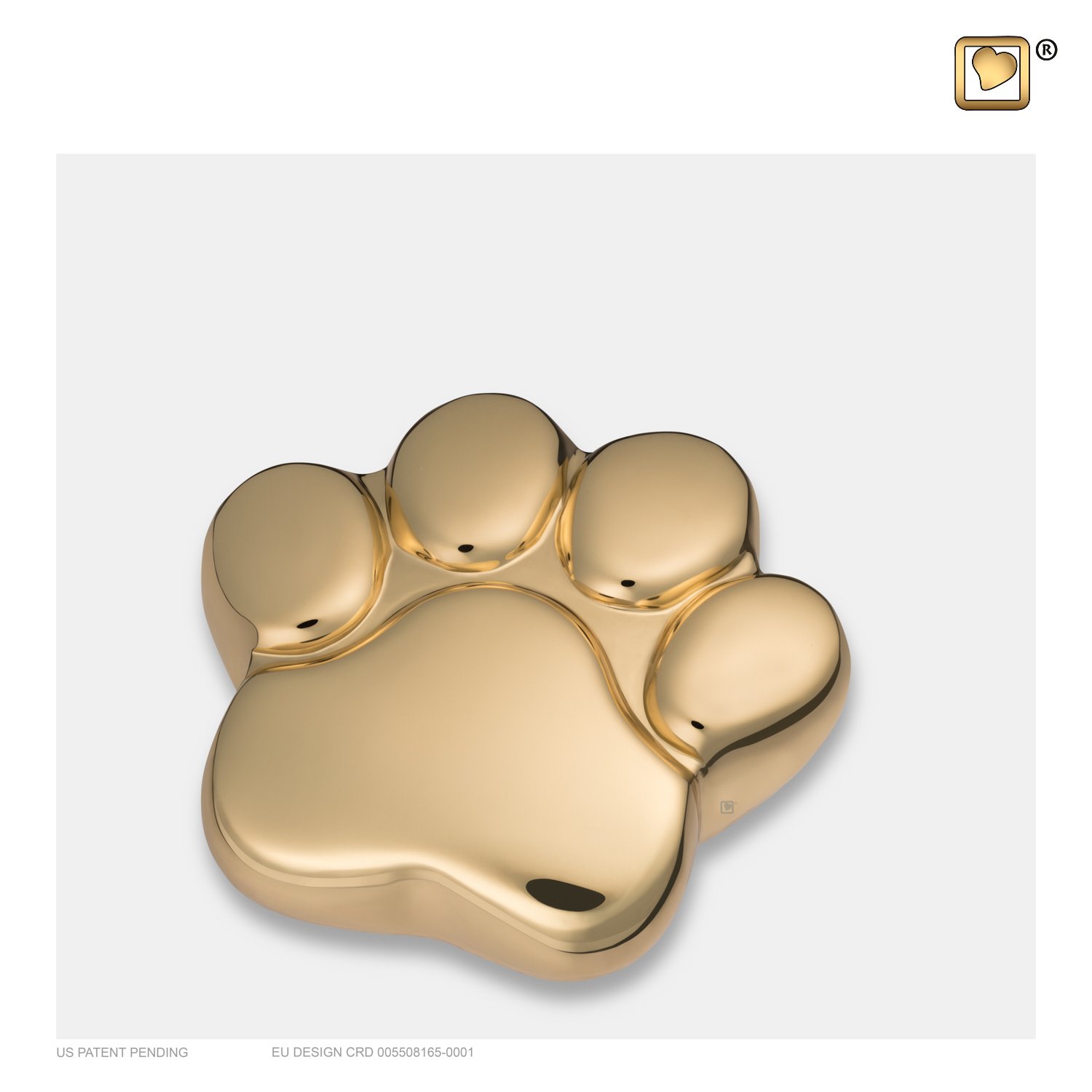 P671K LovePaw™ Pet Keepsake Urn Pol Gold