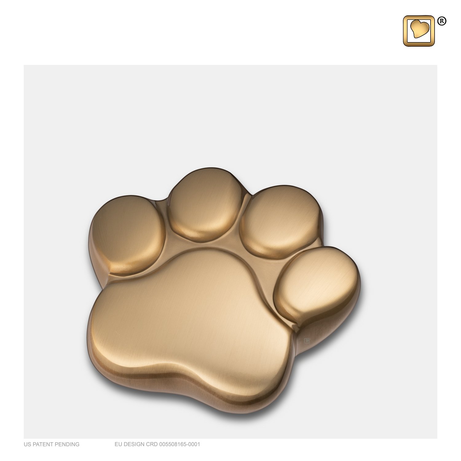 P673K LovePaw™ Pet Keepsake Urn Bru Gold